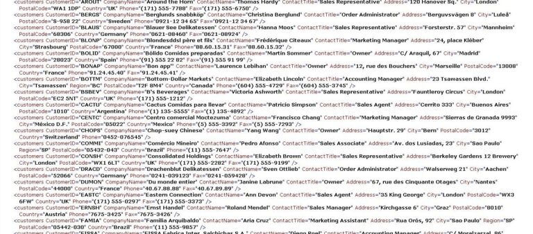 XML support in SQL Server 2000